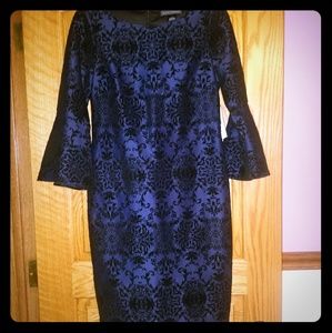 Velvet lace evening dress